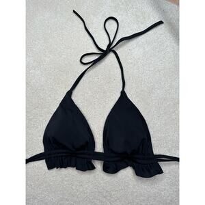 Target: Black Ruffle Bikini Top